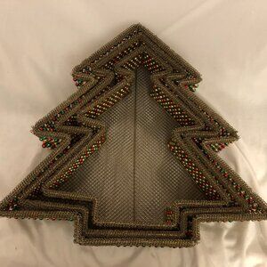 Vintage Metal Wire Nesting Christmas Tree Baskets - Set of 3